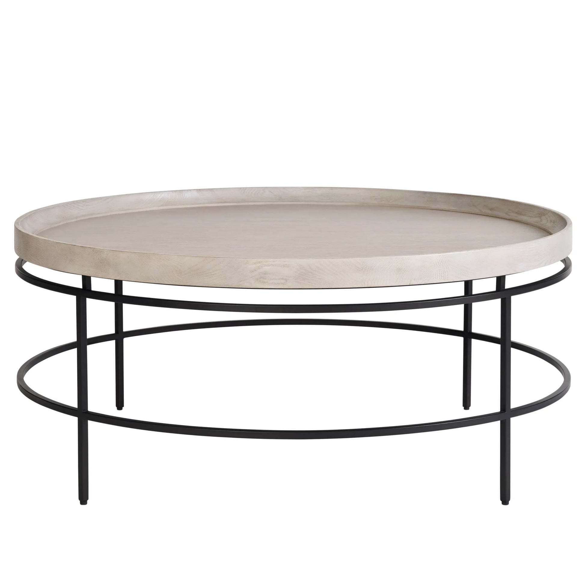 Coalesce Round Tray Top Cocktail Table by Universal Furniture in rolling fog. Made from unique in a modern style.