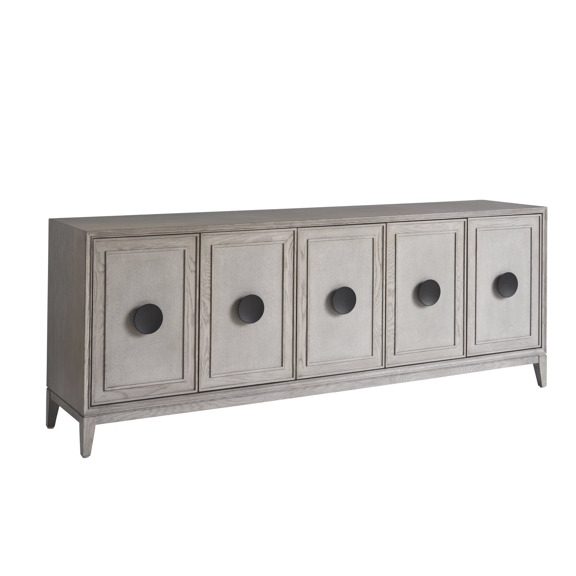 Coalesce Entertainment Credenza by Universal Furniture in rolling fog. Made from unique in a modern style.