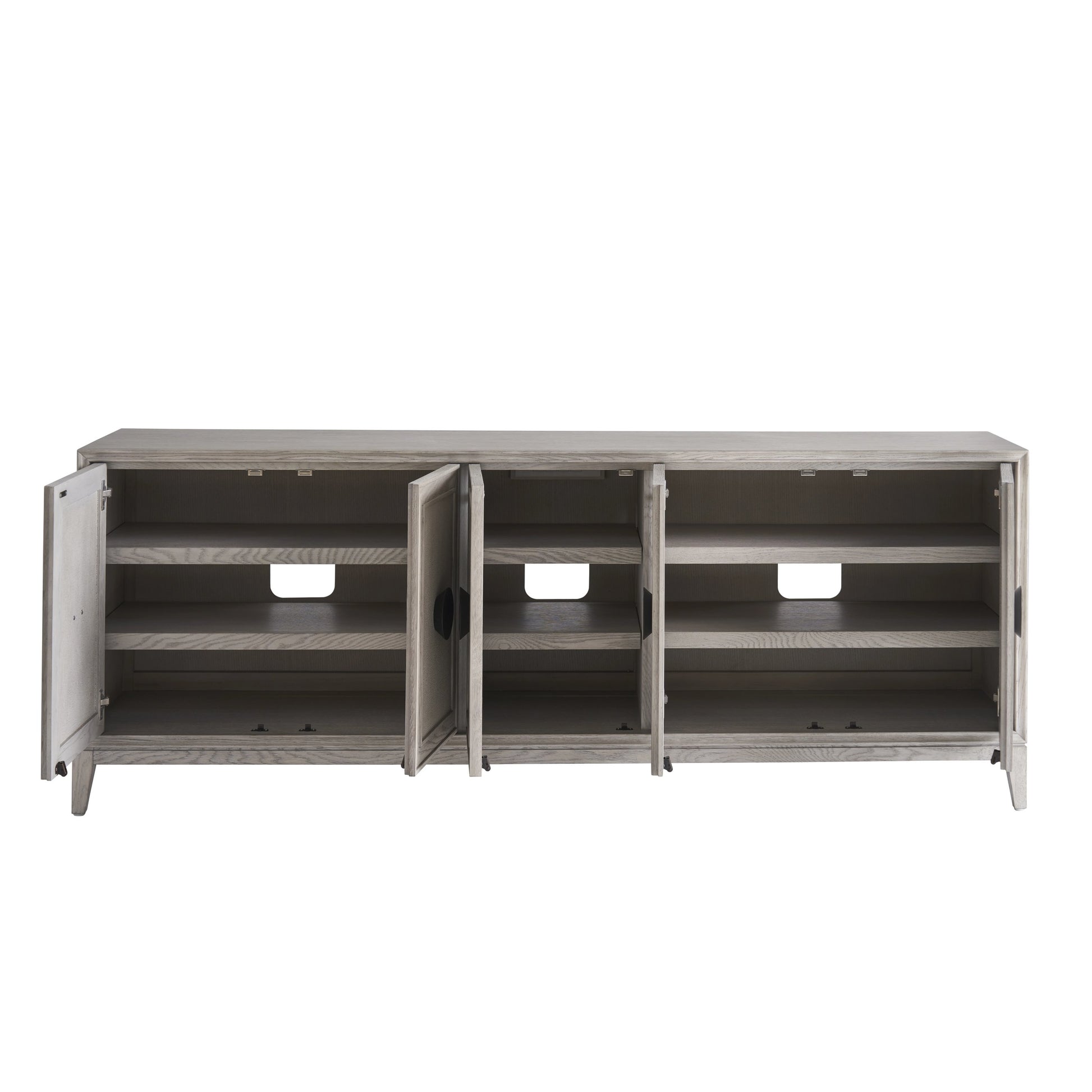 Coalesce Entertainment Credenza by Universal Furniture in rolling fog. Made from unique in a modern style.