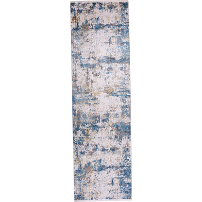 Cadiz Rug - 3891F by Feizy in ivory, tan, blue. Made from viscose, acrylic in a unique style.