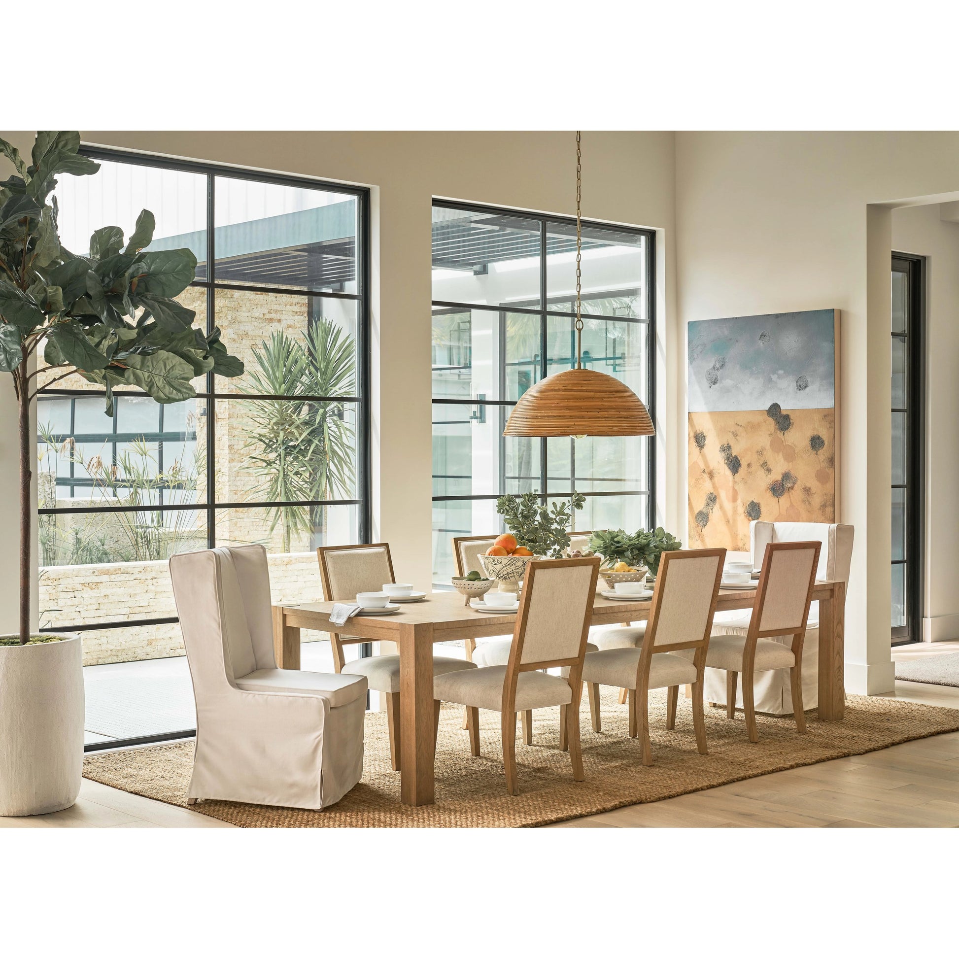 Weekender Dining Table by Coastal Living by Universal Furniture in sand dune. Made from unique in a modern style.