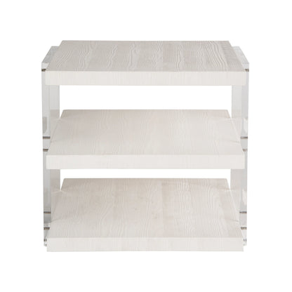 Weekender St. Kitts End Table by Coastal Living by Universal Furniture in white sand. Made from unique in a modern style.