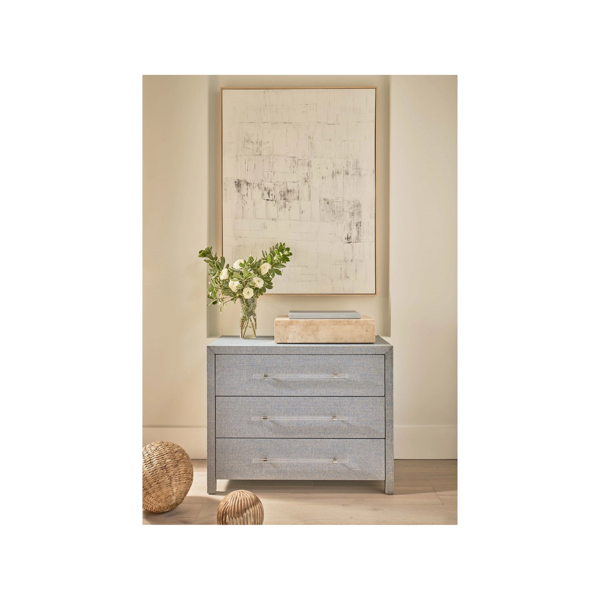 Weekender Bimini Chest by Coastal Living by Universal Furniture in blue seagrass. Made from unique in a modern style.