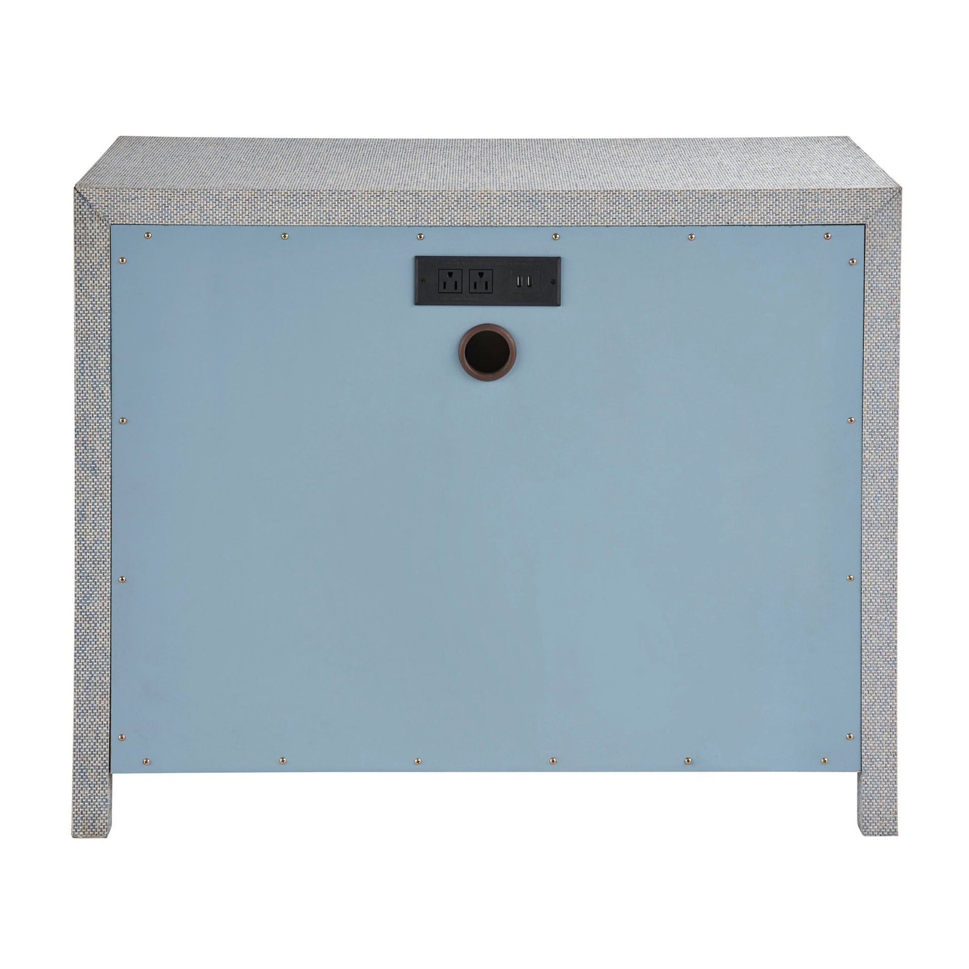 Weekender Bimini Chest by Coastal Living by Universal Furniture in blue seagrass. Made from unique in a modern style.