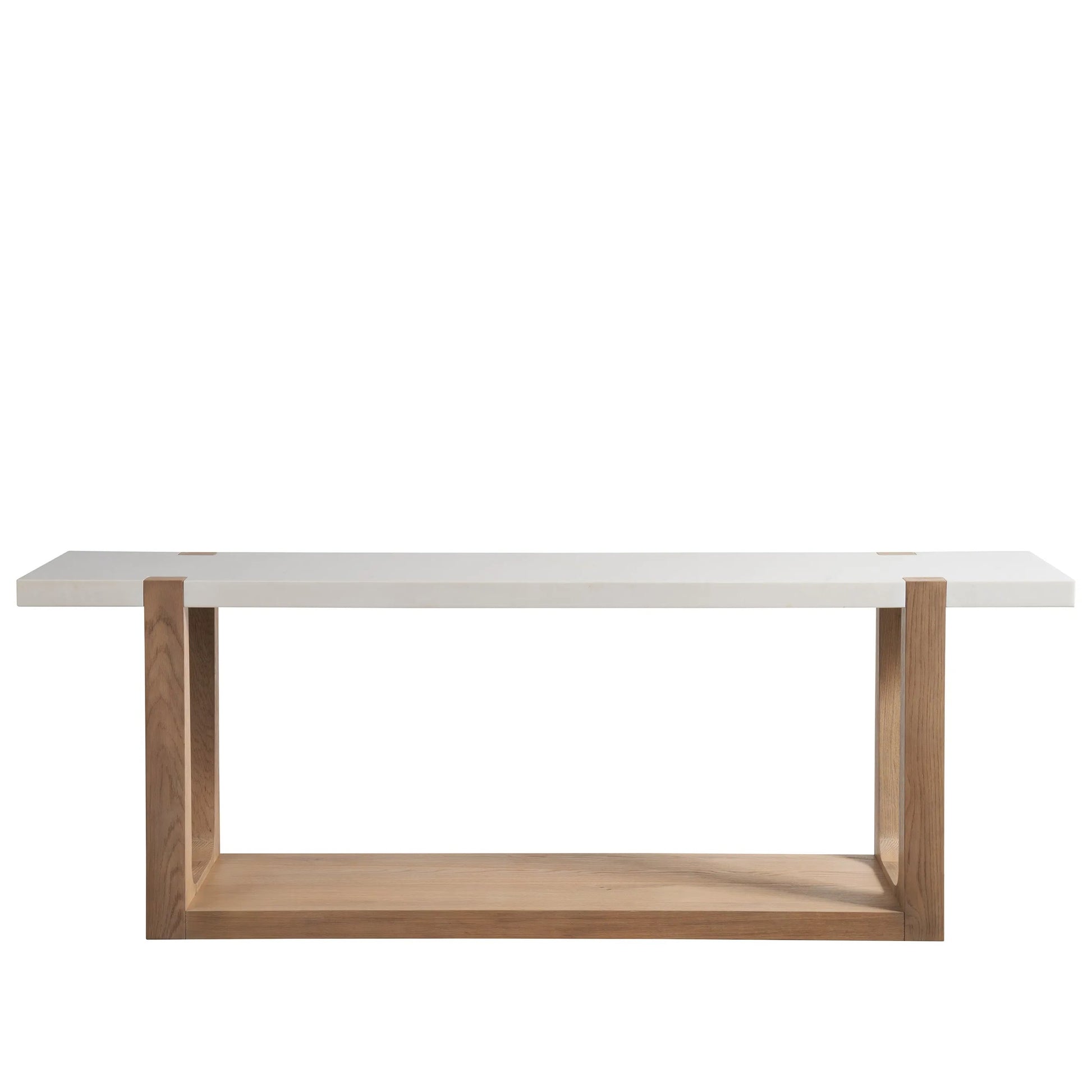 Modern Ellis Console Table by Universal Furniture in organic natural oak. Made from unique in a unique style.