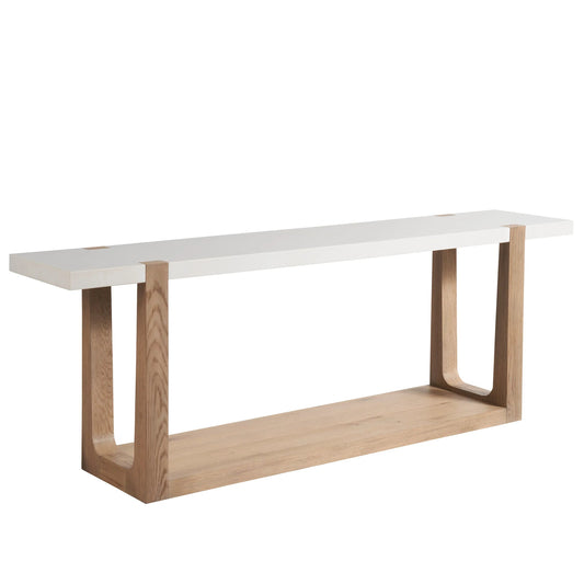 Modern Ellis Console Table by Universal Furniture in organic natural oak. Made from unique in a unique style.