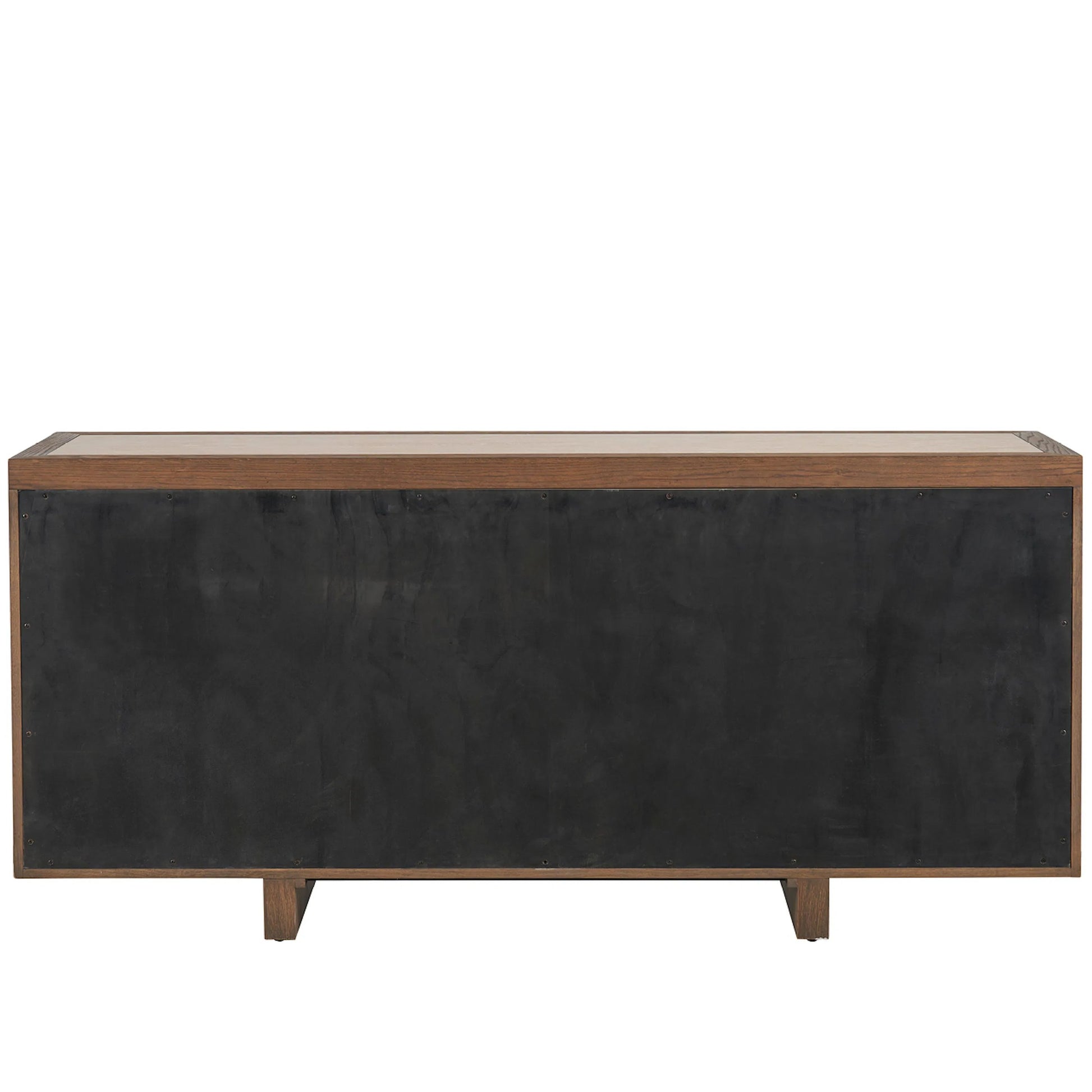 Modern Veda Credenza by Universal Furniture in medium brown oak. Made from unique in a unique style.