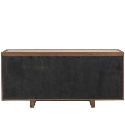 Modern Veda Credenza by Universal Furniture in medium brown oak. Made from unique in a unique style.
