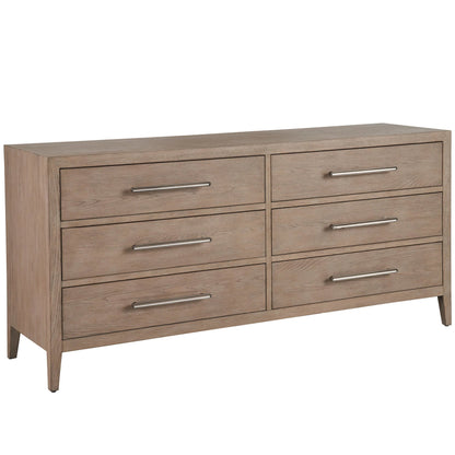 Modern Cove Drawer Dresser by Universal Furniture in gray oak. Made from unique in a unique style.