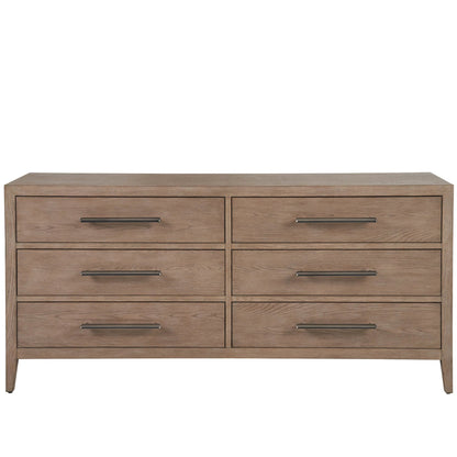Modern Cove Drawer Dresser by Universal Furniture in gray oak. Made from unique in a unique style.