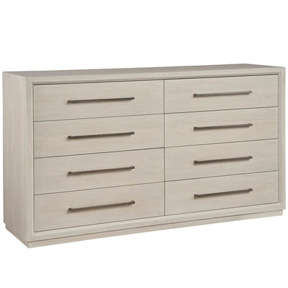 Modern Astrid Drawer Dresser by Universal Furniture in whie oak. Made from unique in a unique style.