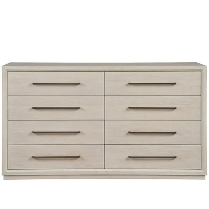 Modern Astrid Drawer Dresser by Universal Furniture in whie oak. Made from unique in a unique style.
