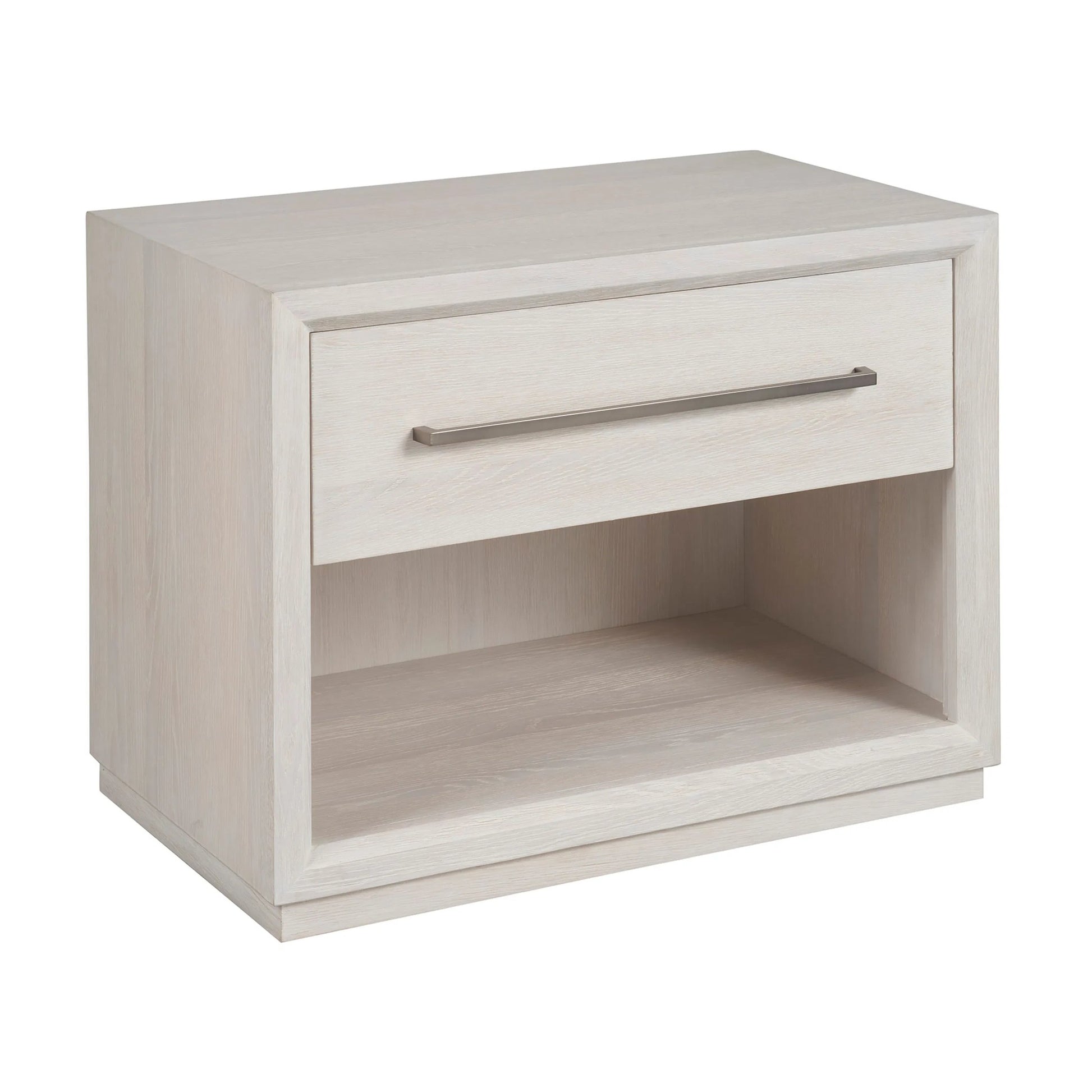 Modern Astrid Drawer Nightstand by Universal Furniture in white oak. Made from unique in a unique style.
