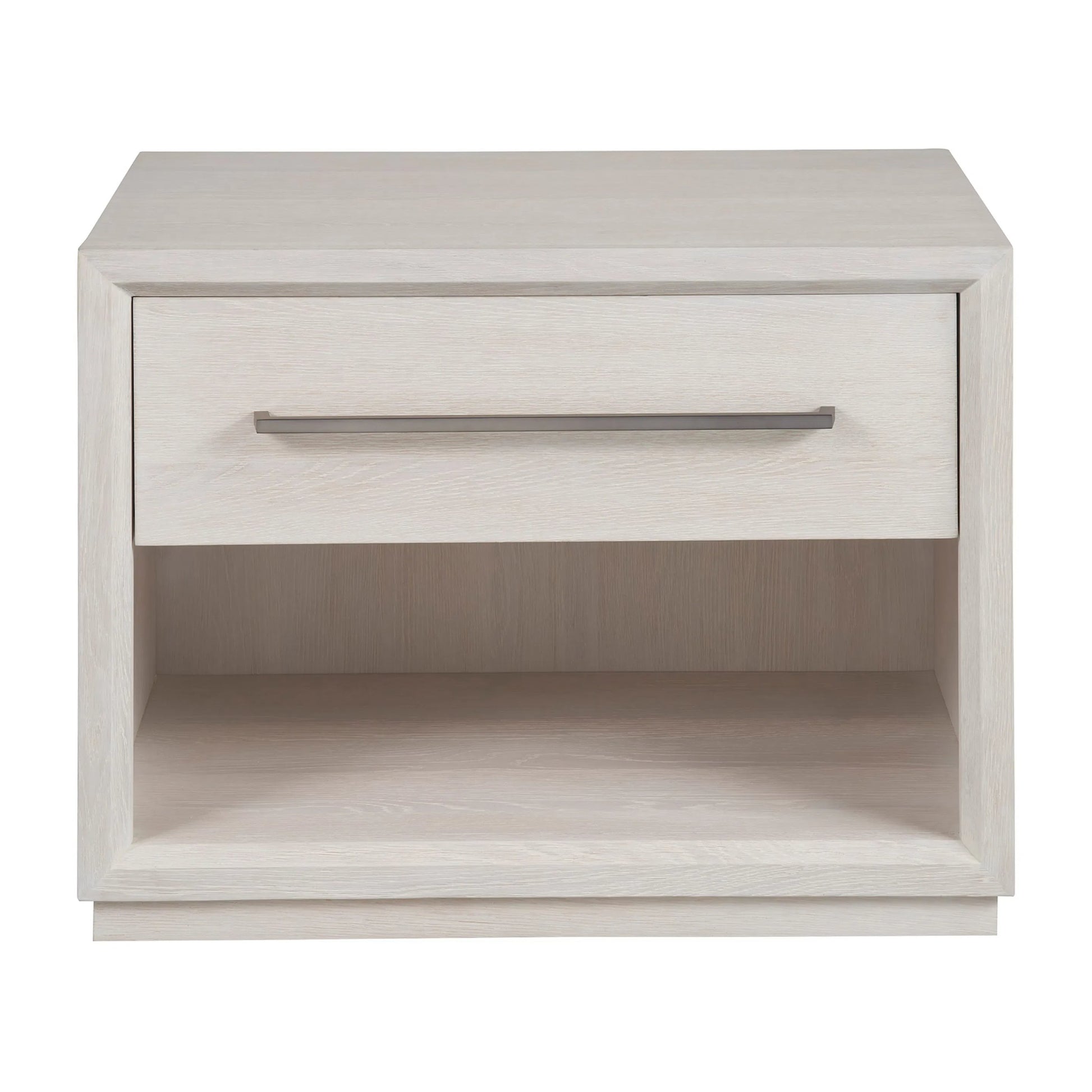 Modern Astrid Drawer Nightstand by Universal Furniture in white oak. Made from unique in a unique style.