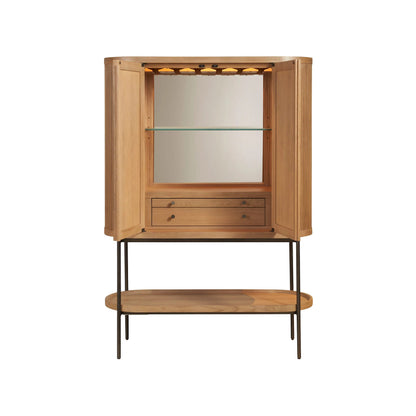 Modern Linnea Bar Cabinet by Universal Furniture in natural oak. Made from unique in a unique style.