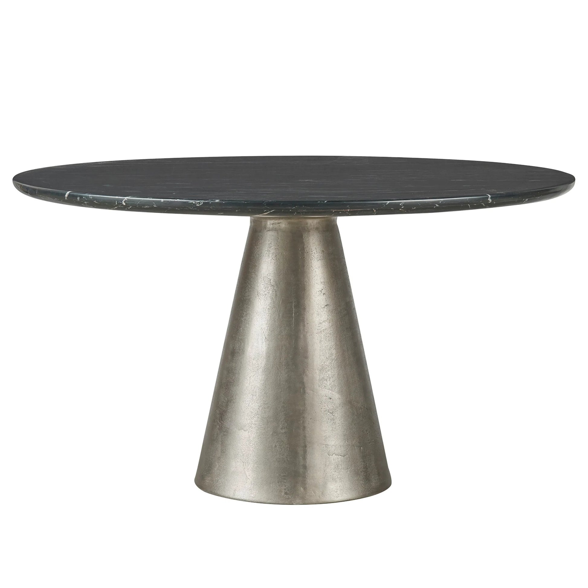 Modern Slate Dining Table by Universal Furniture in black merino, antique silver. Made from unique in a unique style.