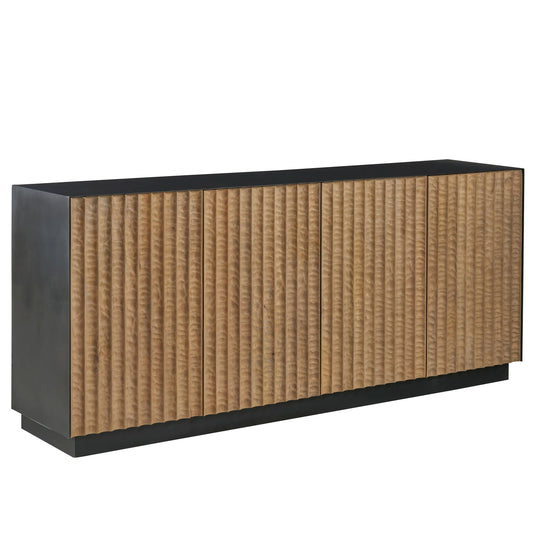 Modern Noir Credenza by Universal Furniture in natural. Made from unique in a unique style.