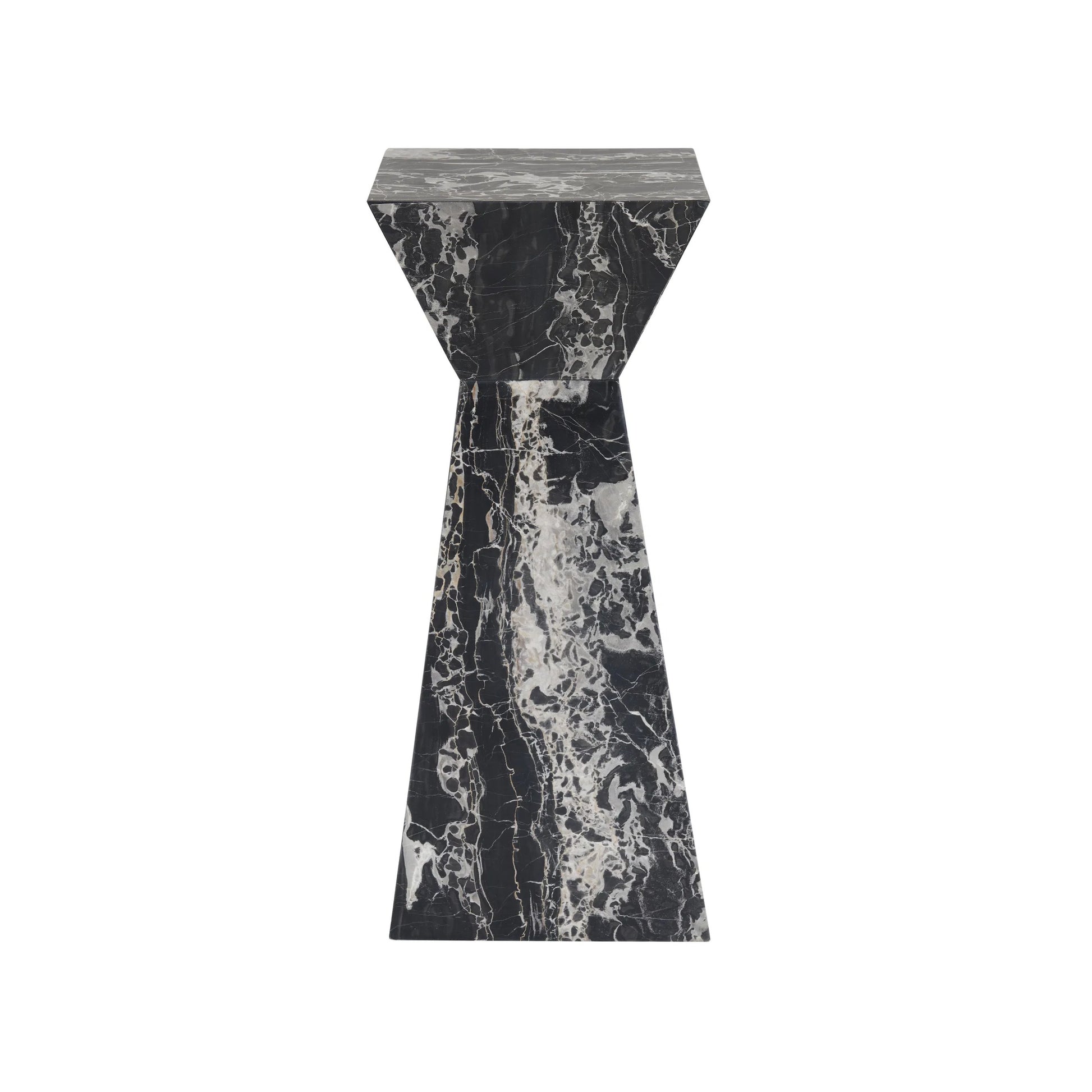 Modern Mowry Spot Table by Universal Furniture in golden portoro marble. Made from unique in a unique style.