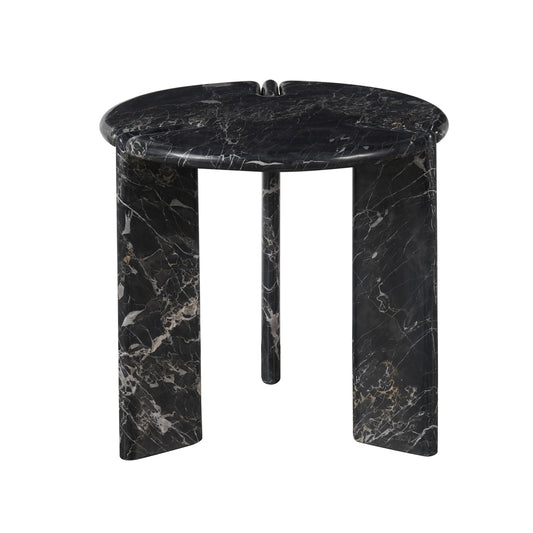 Modern Magnus End Table by Universal Furniture in golden portoro marble. Made from unique in a modern style.