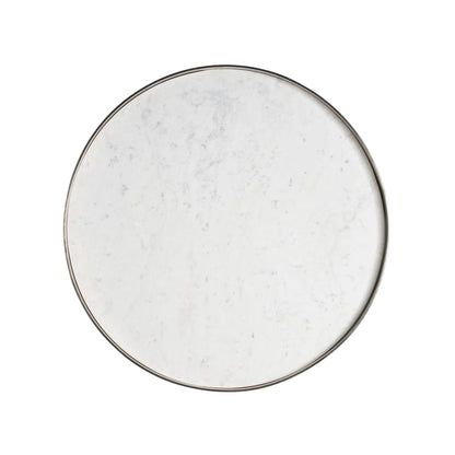 Modern Aspen Cocktail Table by Universal Furniture in white banswara, antique nickel. Made from unique in a unique style.