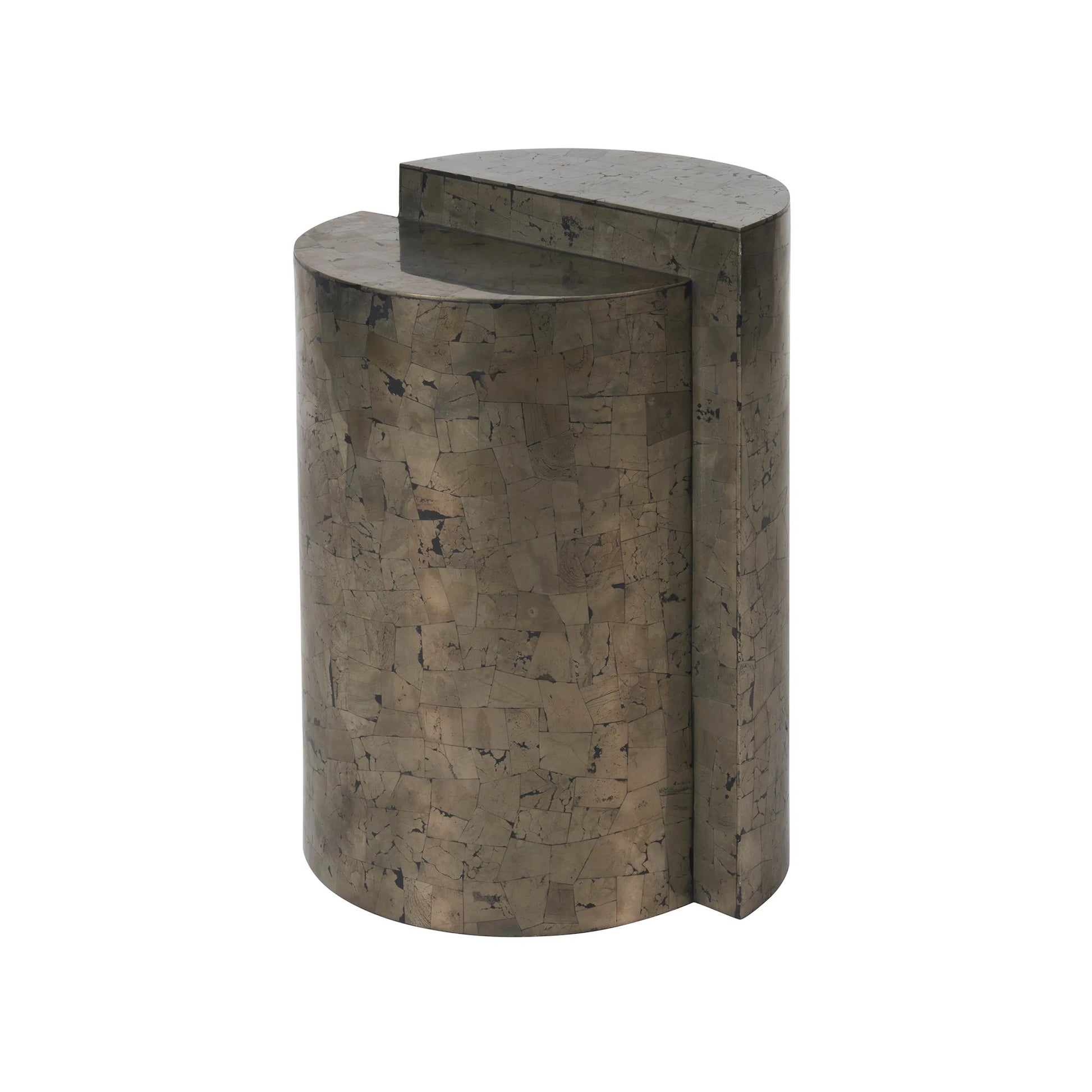 Modern Cosmo End Table by Universal Furniture in pyrite. Made from unique in a unique style.