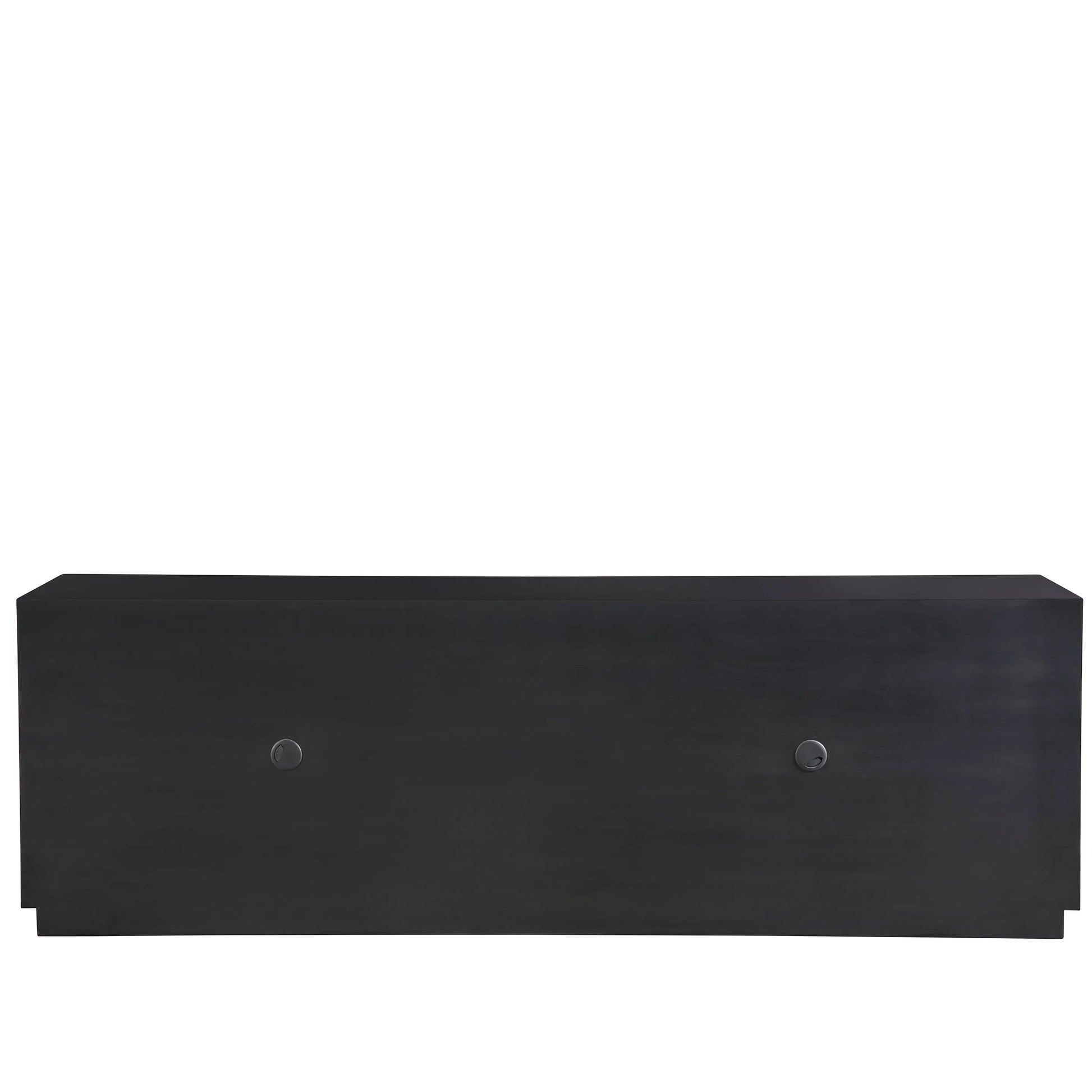 Modern Cosmo Credenza by Universal Furniture in pyrite, matte black. Made from unique in a unique style.