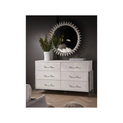 Modern Solstice Mirror by Universal Furniture in white. Made from unique in a unique style.