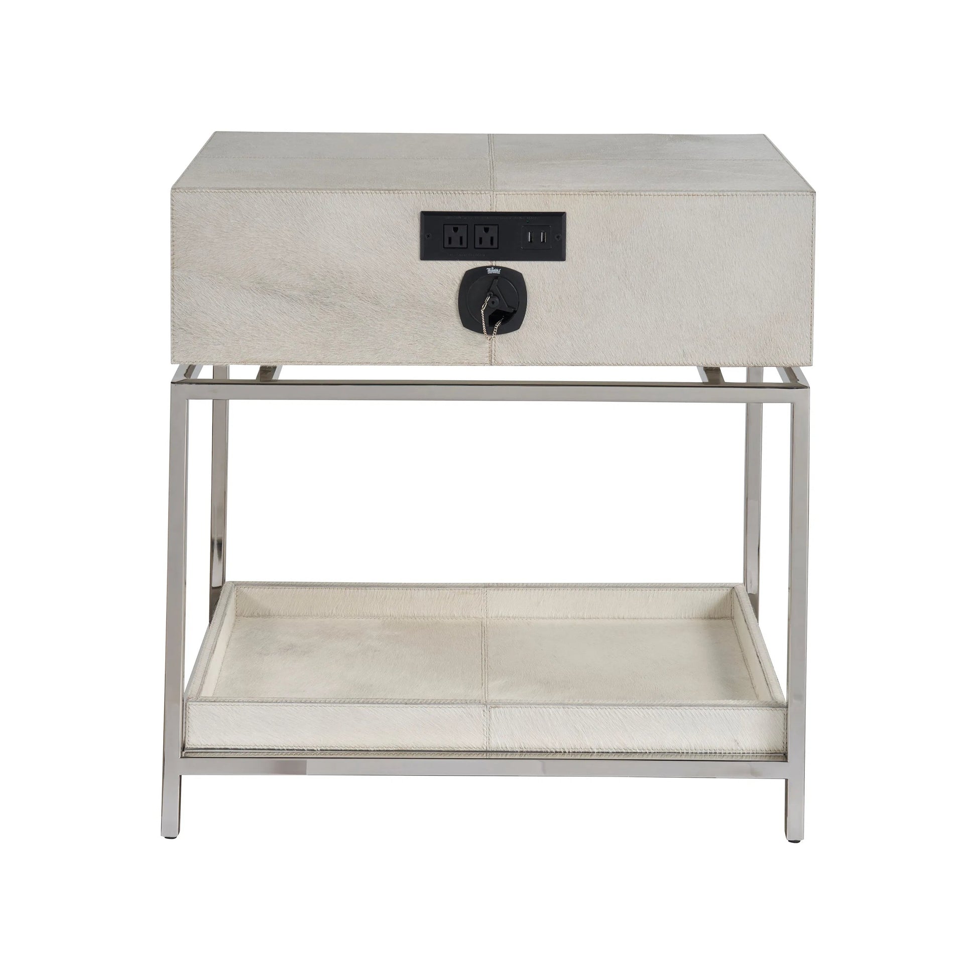Modern Lyra Nightstand by Universal Furniture in natural. Made from unique in a unique style.