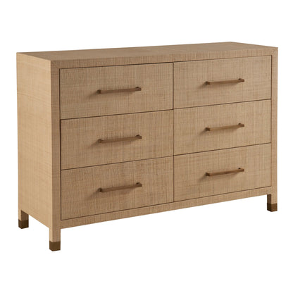 Modern Leah Dresser by Universal Furniture in natural. Made from unique in a transitional style.