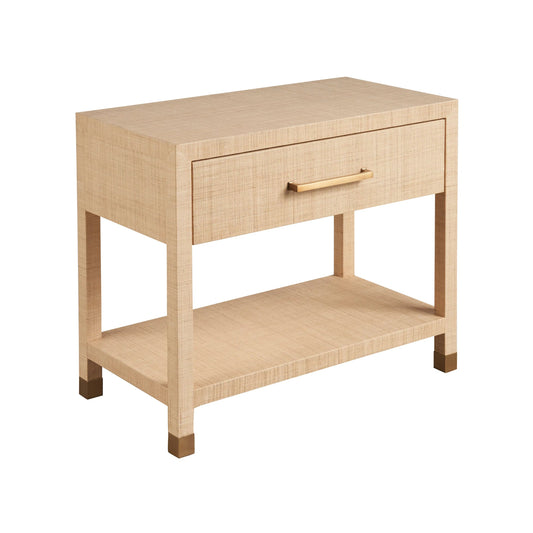 Modern Leah Nightstand by Universal Furniture in natural. Made from unique in a unique style.