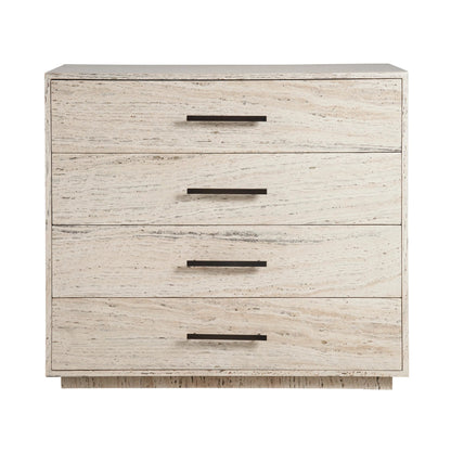 Modern Dove Drawer Chest by Universal Furniture in white travertine. Made from unique in a unique style.