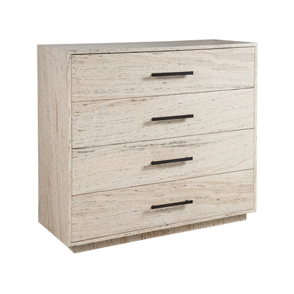 Modern Dove Drawer Chest by Universal Furniture in white travertine. Made from unique in a unique style.