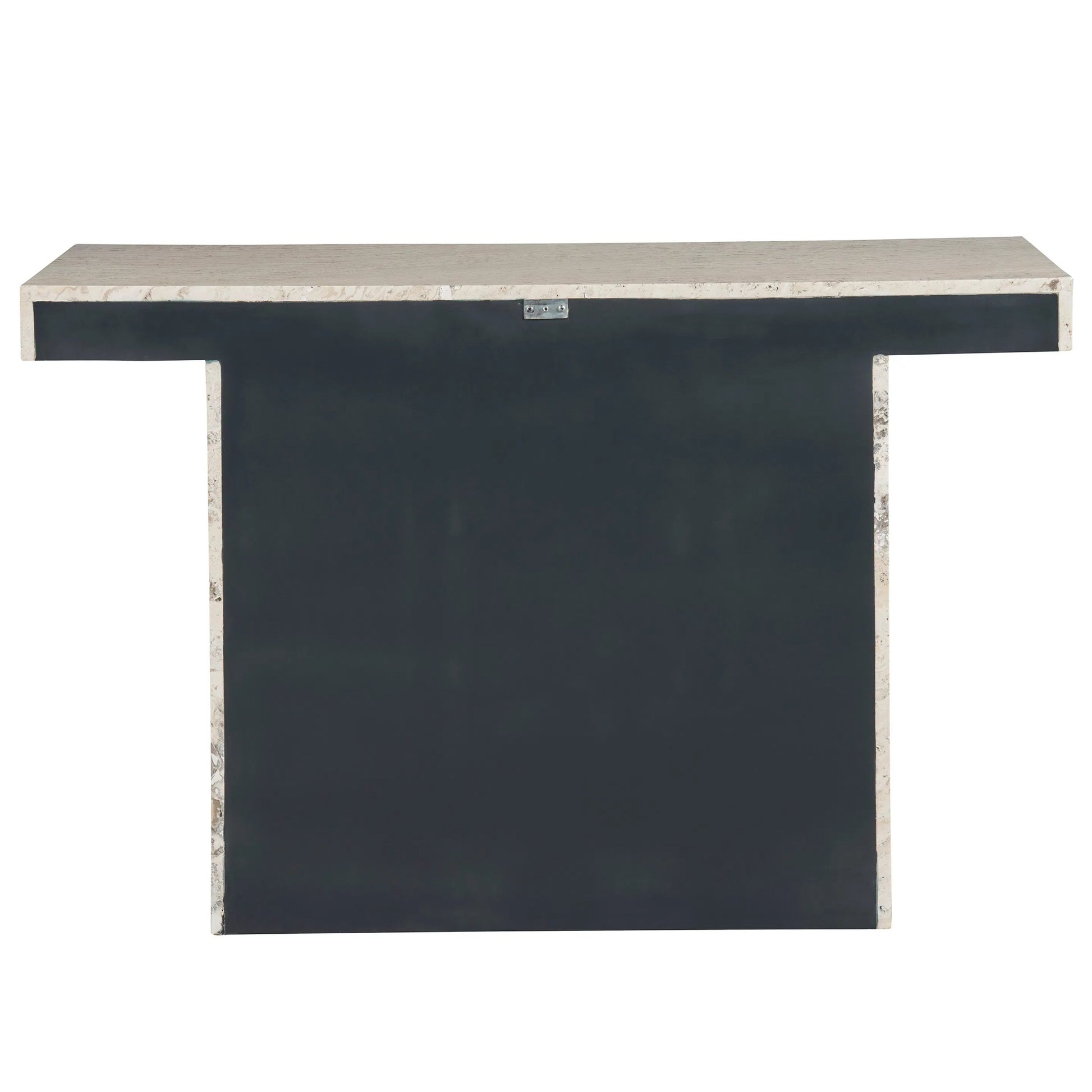 Modern Daxton Console Table by Universal Furniture in white travertine. Made from unique in a unique style.