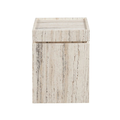Modern Daxton Accent Table by Universal Furniture in white travertine. Made from unique in a unique style.