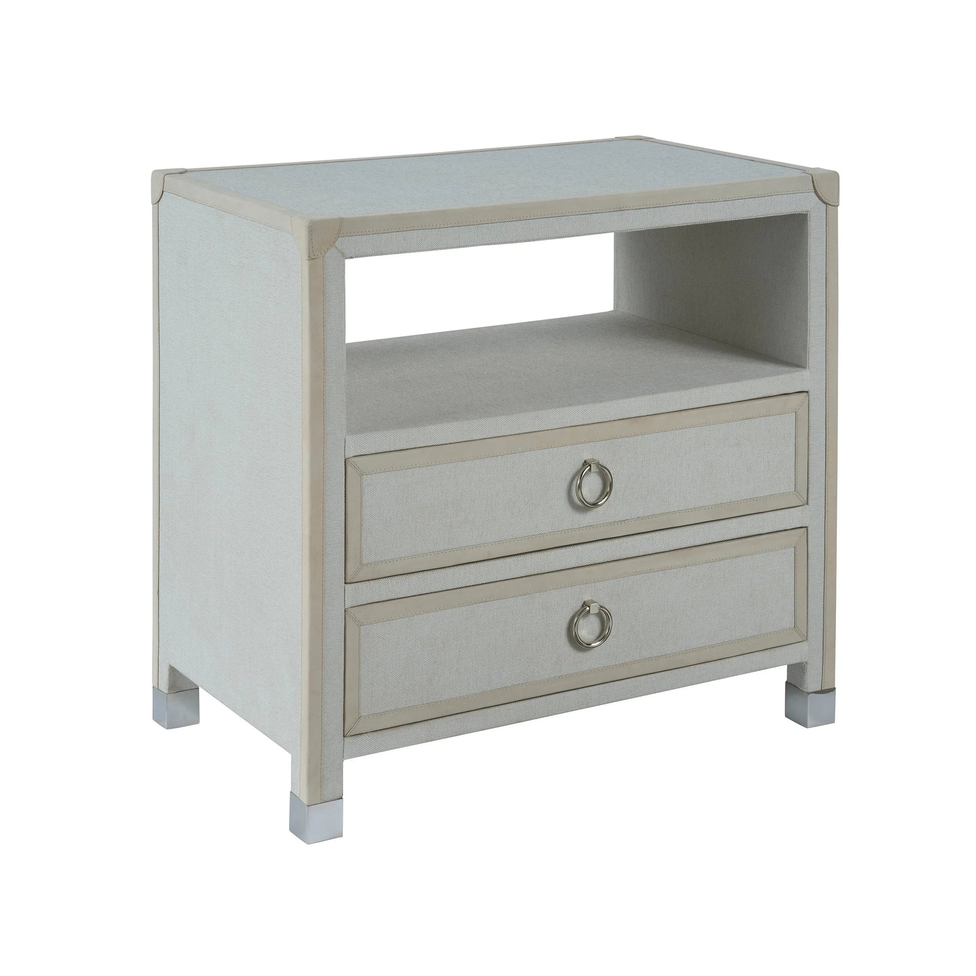 Modern Riven Nightstand by Universal Furniture in natural. Made from unique in a unique style.