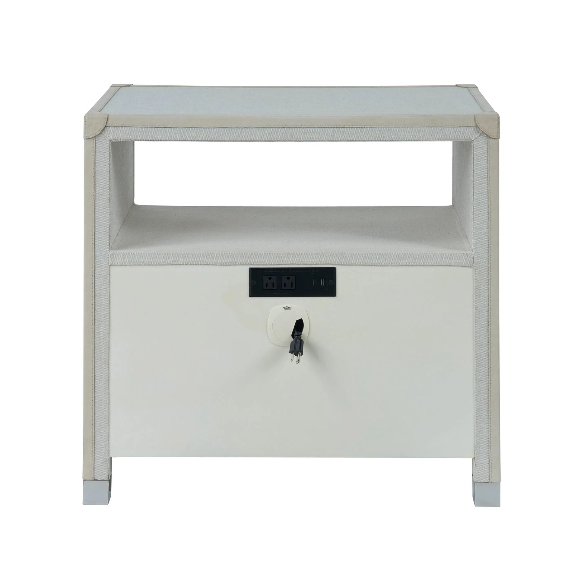 Modern Riven Nightstand by Universal Furniture in natural. Made from unique in a unique style.