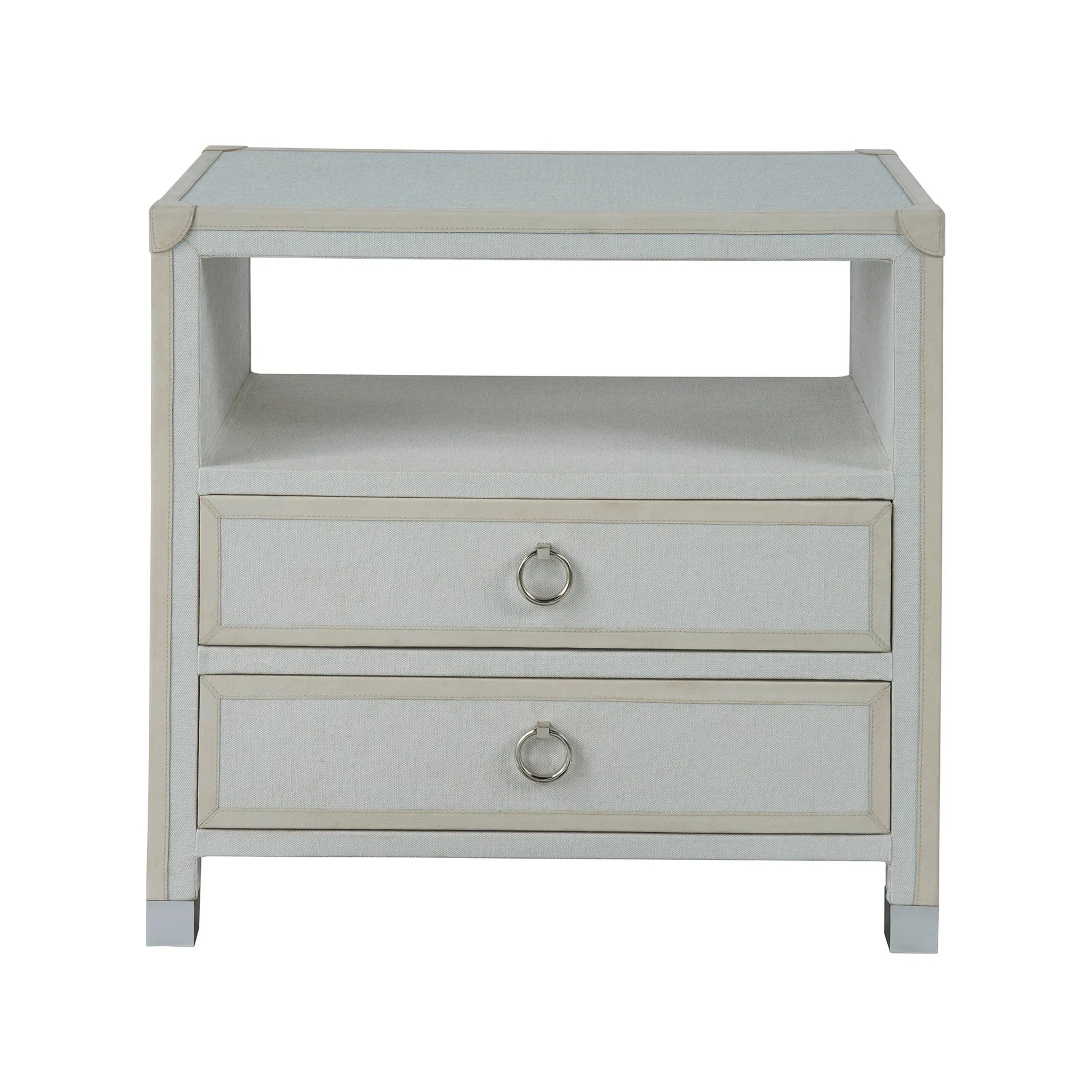 Modern Riven Nightstand by Universal Furniture in natural. Made from unique in a unique style.