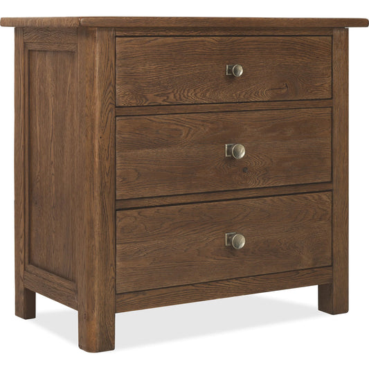 Driftwood Three-Drawer Nightstand by Hooker Furniture. Made from unique in a transitional style.