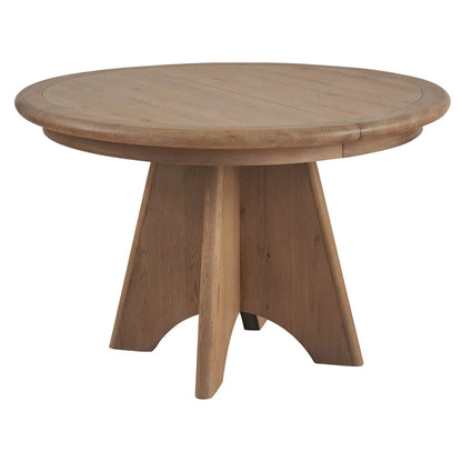 Griffith Park Canyon Round Dining Table by Universal Furniture in natural. Made from unique in a transitional style.