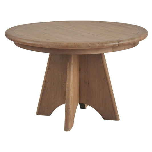 Griffith Park Canyon Round Dining Table by Universal Furniture in natural. Made from unique in a unique style.