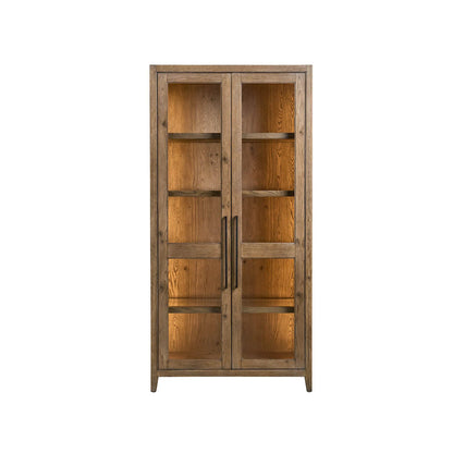 Griffith Park Sienna Display Cabinet by Universal Furniture in natural. Made from unique in a transitional style.