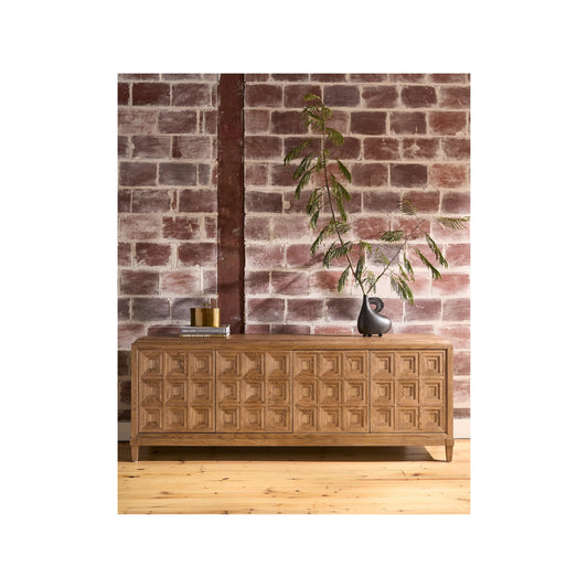 Griffith Park Sienna Entertainment Credenza by Universal Furniture in natural. Made from unique in a unique style.