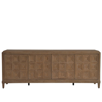 Griffith Park Sienna Entertainment Credenza by Universal Furniture in natural. Made from unique in a transitional style.