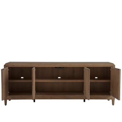 Griffith Park Sienna Entertainment Credenza by Universal Furniture in natural. Made from unique in a transitional style.