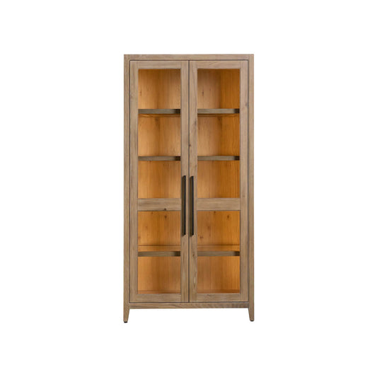 Griffith Park Canyon Display Cabinet by Universal Furniture in natural. Made from unique in a transitional style.