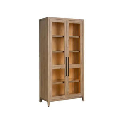 Griffith Park Canyon Display Cabinet by Universal Furniture in natural. Made from unique in a transitional style.