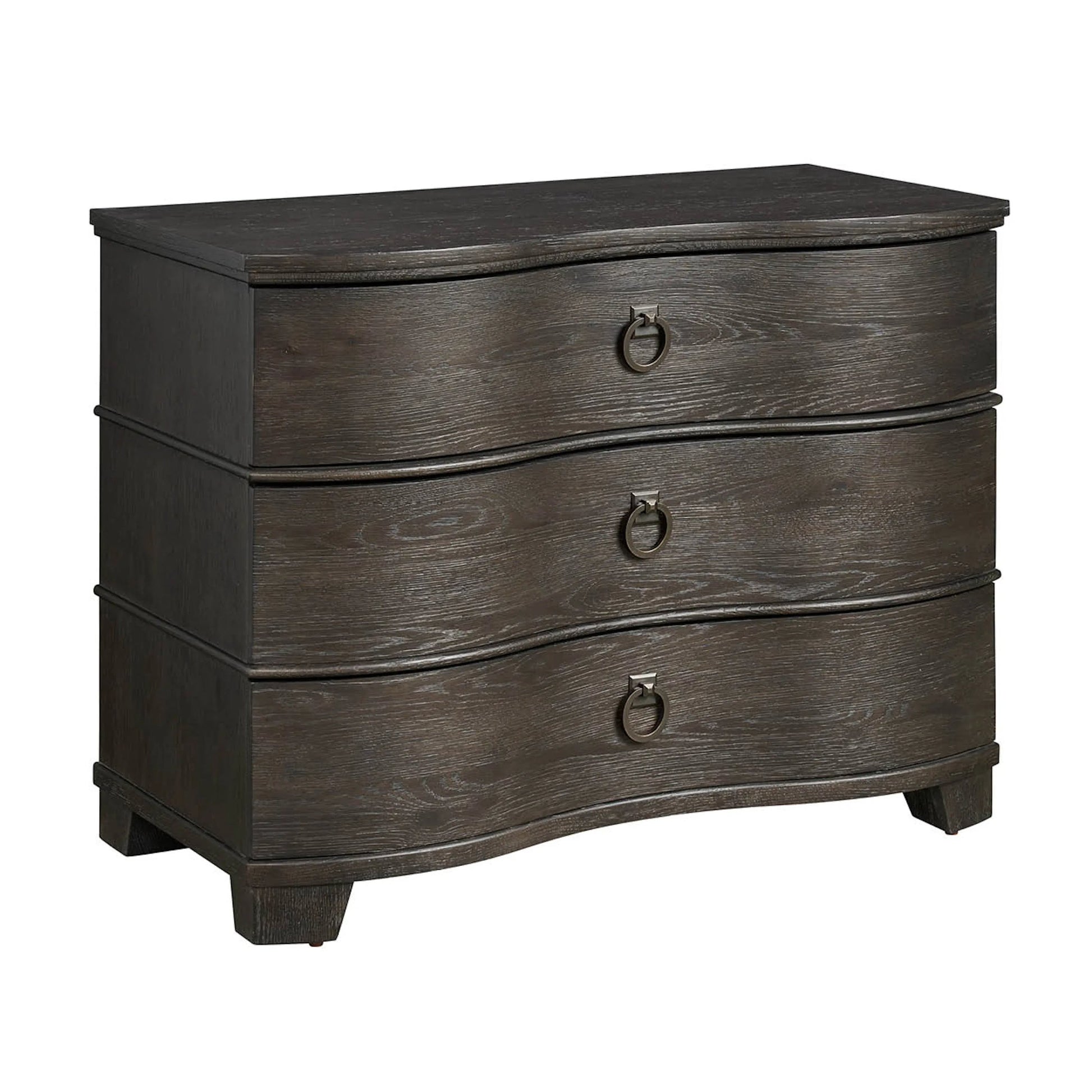 Griffith Park Serpentine Chest by Universal Furniture in obsidian. Made from unique in a modern style.
