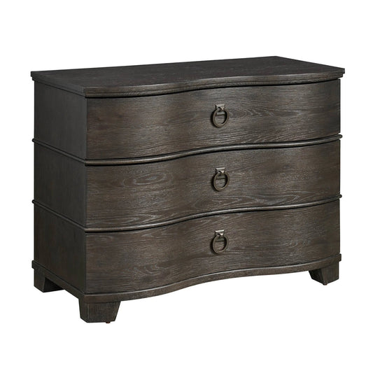 Griffith Park Serpentine Chest by Universal Furniture in obsidian. Made from unique in a unique style.