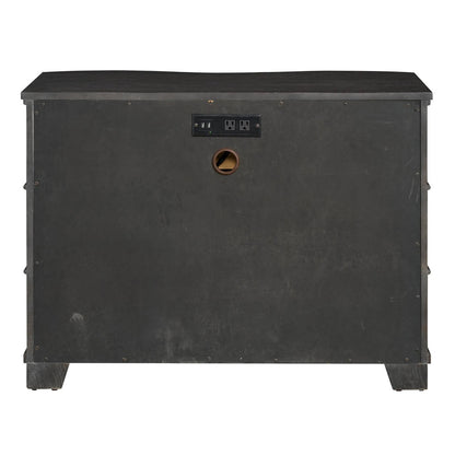 Griffith Park Serpentine Chest by Universal Furniture in obsidian. Made from unique in a modern style.