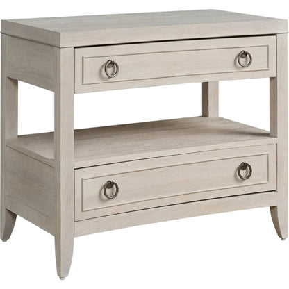Avaline Nightstand by Universal Furniture in white oak. Made from unique in a transitional style.